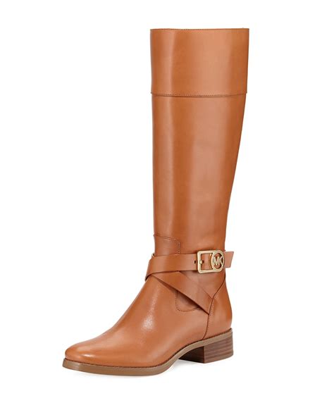 michael michael kors bryce leather riding boot black|Michael Kors Bryce Black Leather Tall Riding Boots .